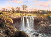 Louis Buvelot One of the Falls of the Wannon France oil painting artist